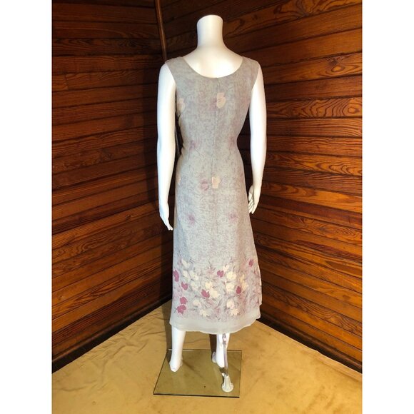 Silk Dress, Silk Maxi Dress, Hawaiian Dress, Silk Slip, Silk Chiffon, Silk Slip - Picture 7 of 9